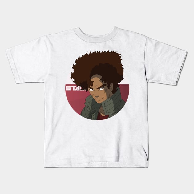 Gearless Joe - Megalo Box Kids T-Shirt by WalidSodki